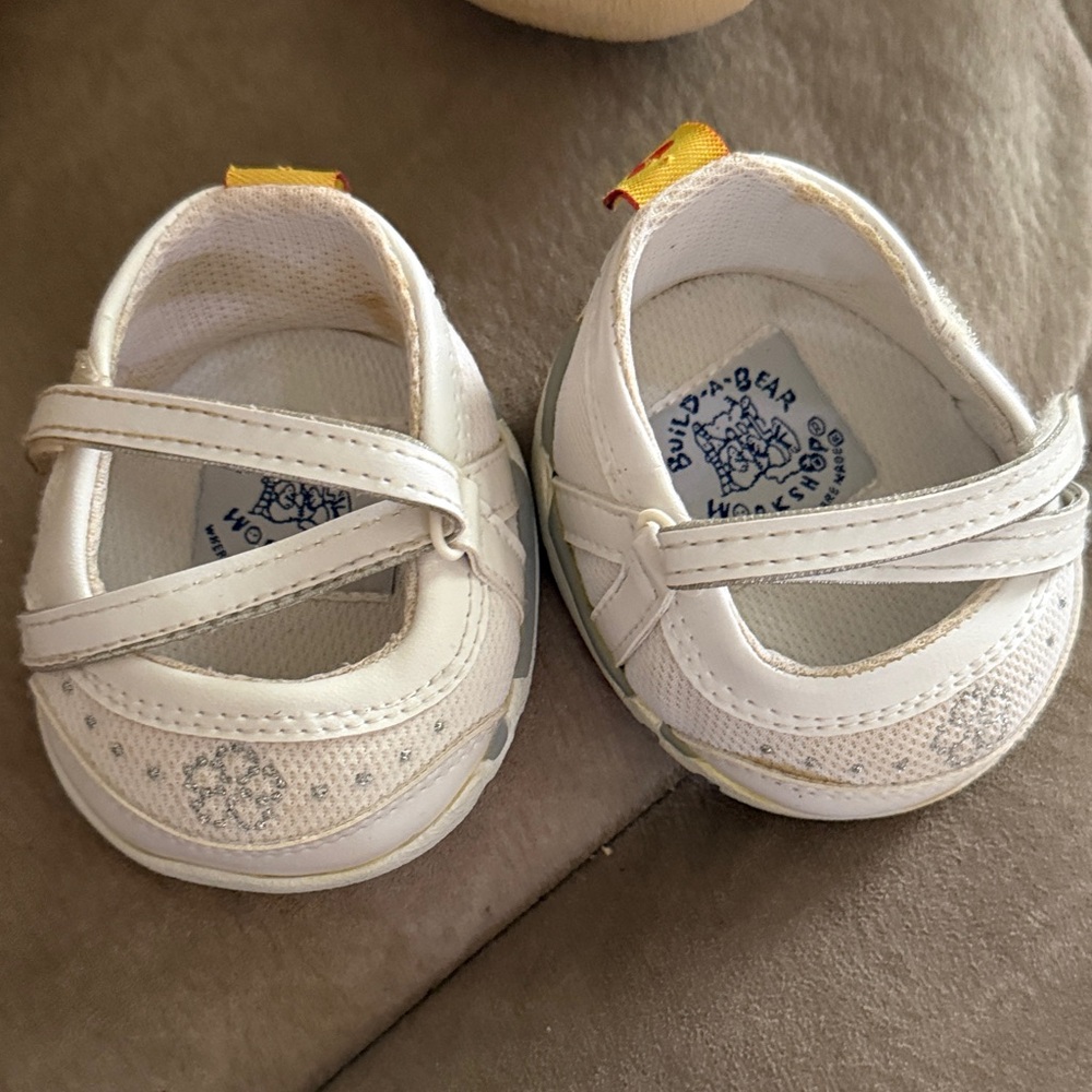Build a bear stuffed animal+Pink Sandals+white shoes+dress and certificate - Picture 4 of 5